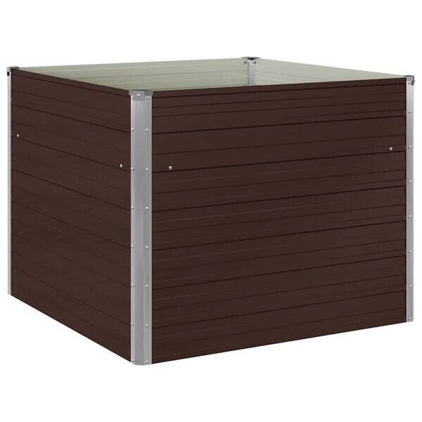 Hochbeet braun Stahl B/H/L: ca. 100x77x100 cm