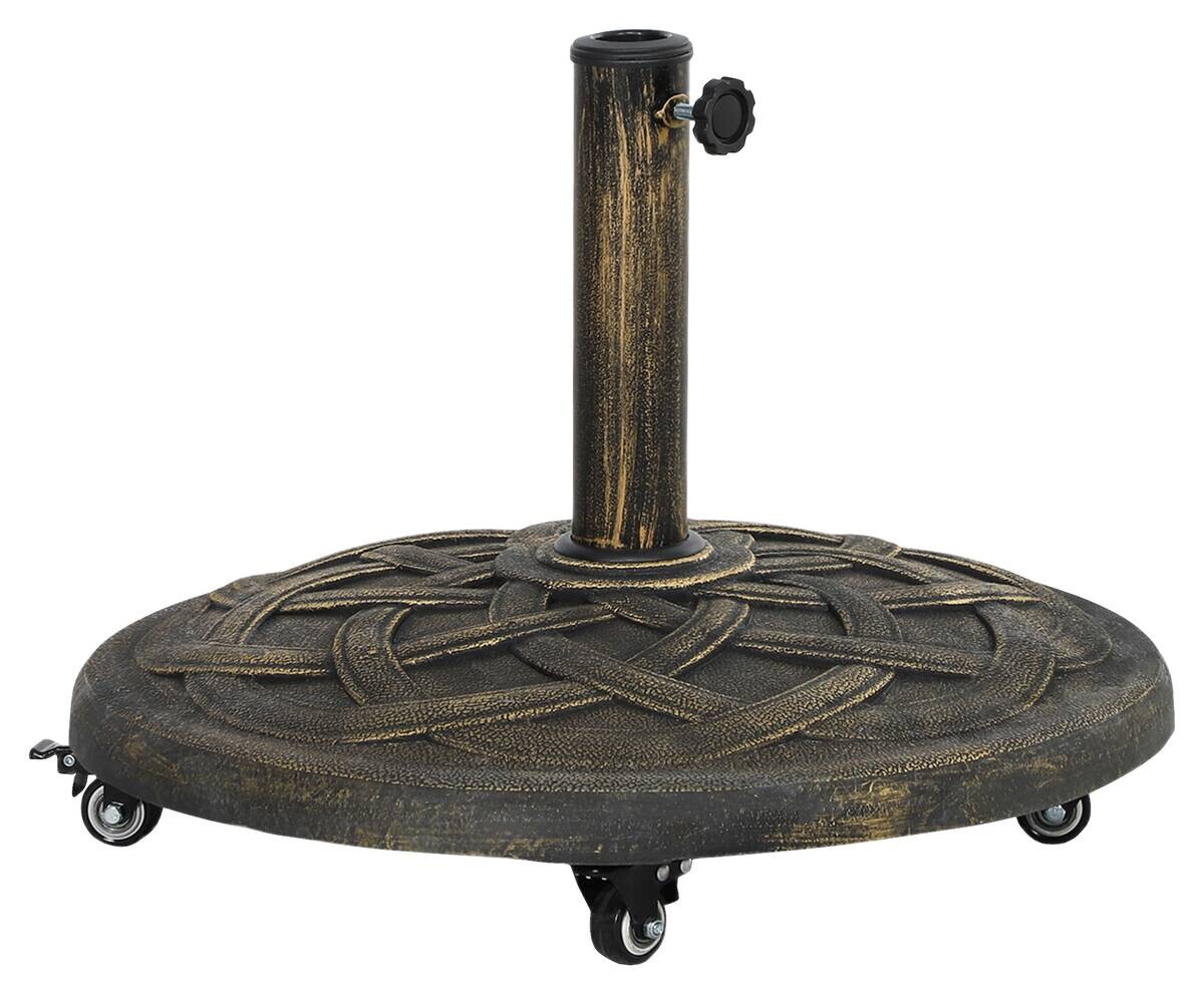 Outsunny Schirmständer bronze Metall B/H/L: ca. 54,5x40,5x54,5 cm