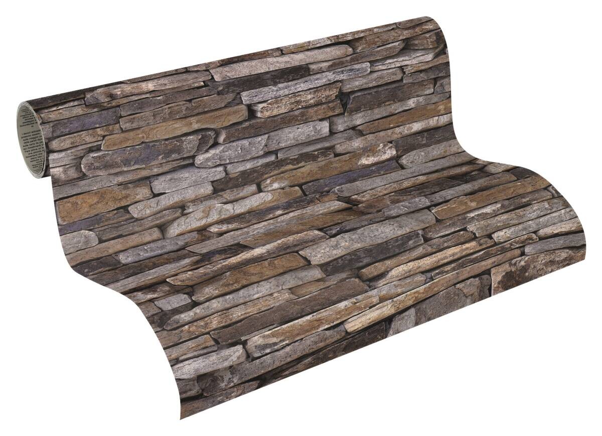 A.S.Creation Tapete creme braun beige B/H/D: ca. 52x250x7,5 cm