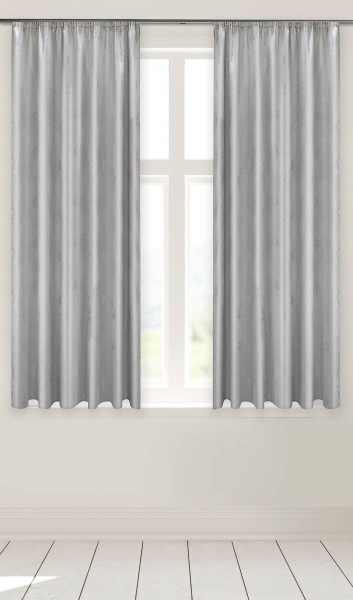 ACUS design collection Dekovorhang Paradiso silber B/L: ca. 140x175 cm