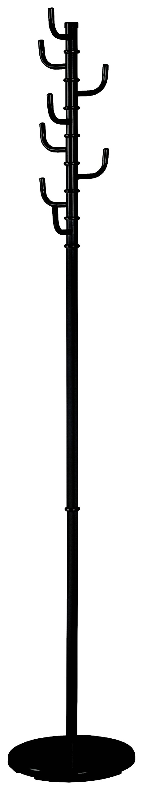 Garderobenständer schwarz lackiert H: ca. 170 cm