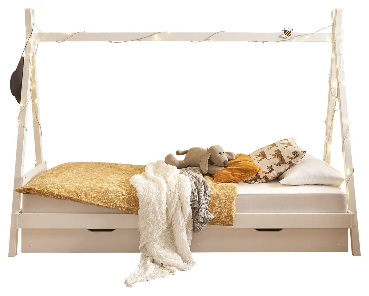 Bett Sora weiß Liegefläche B/L: ca. 90x200 cm