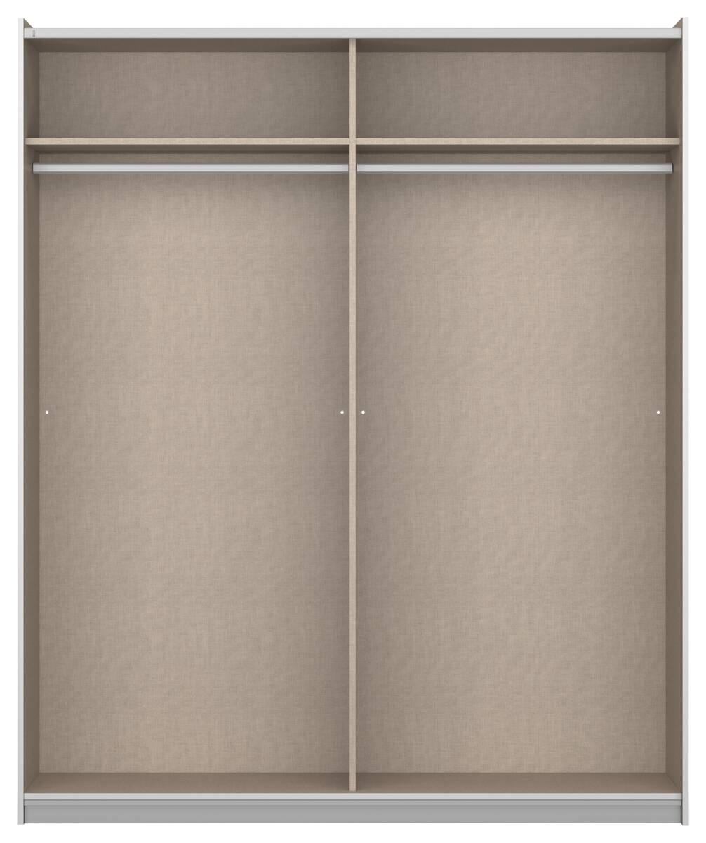 Kleiderschrank Genua grau Eiche Artisan Nachbildung B/H/T: ca. 181x197x54 cm