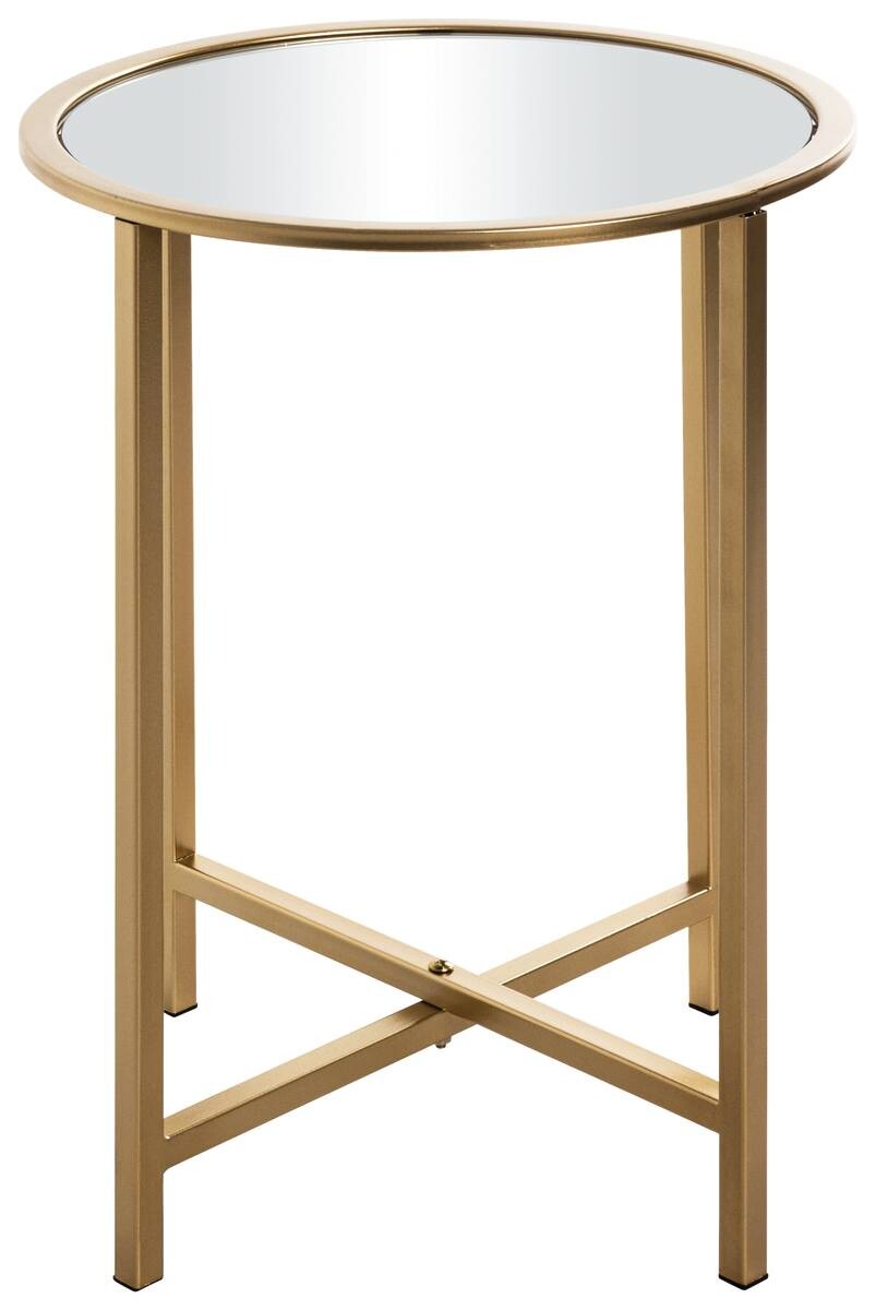 Beistelltisch gold Optik Metall H/D: ca. 39x53 cm