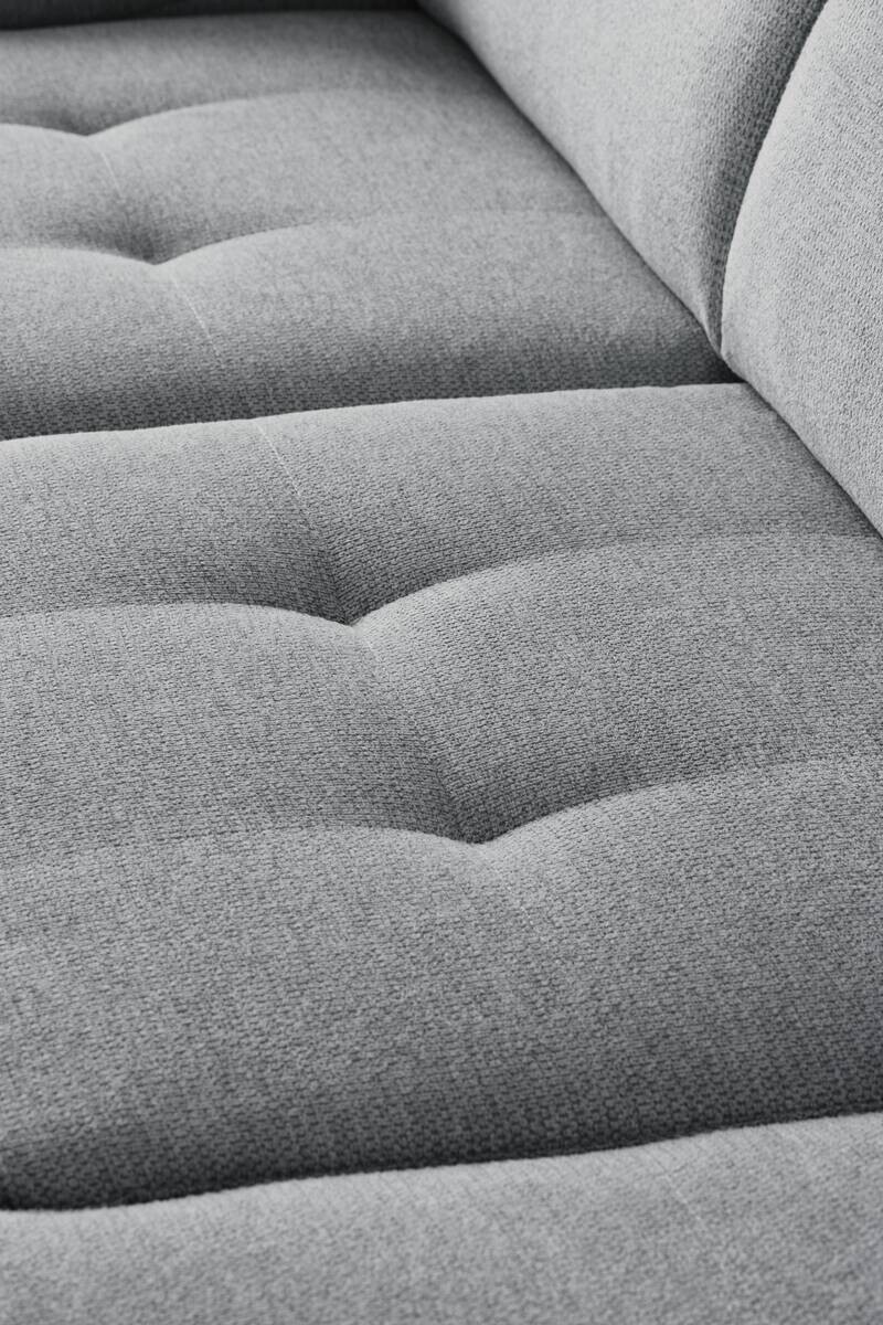 Ecksofa mit Bettfunktion grau Flachgewebe B/H/T: ca. 280x96x238 cm