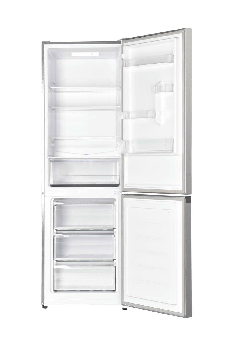 POCOline Kühl-/Gefrierkombination KGK186-315EIX EEK: E Spektrum: A bis G Kühlen: 211 Gefrieren: 104 40dB Inox B/H/T: ca. 59,6x185,5x59,5 cm