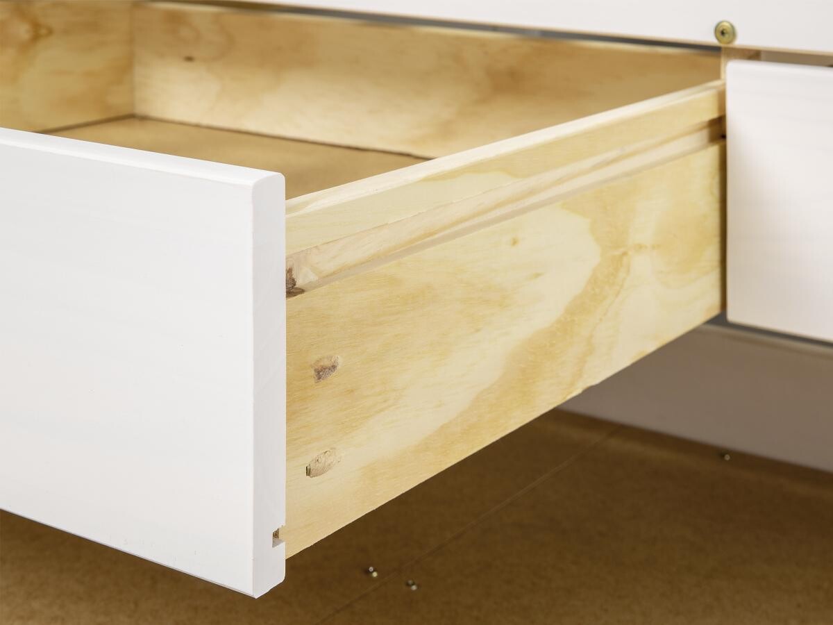 Funktionsbett Ulli weiß Liegefläche B/L: ca. 90x190 cm