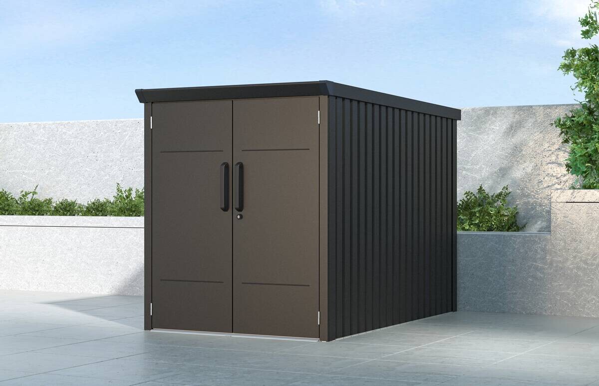 Westmann Fahrradgarage Velos schwarz B/H/L: ca. 133x151x222 cm