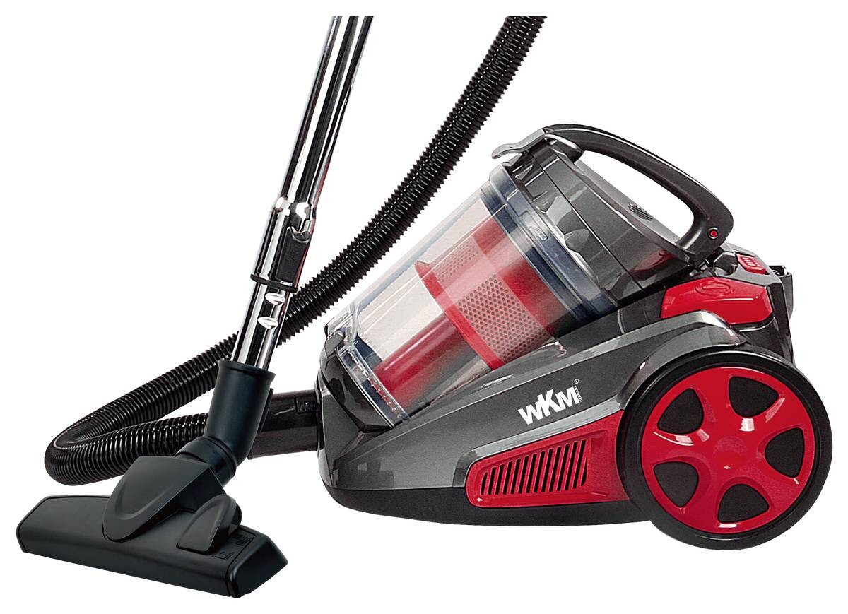 WKM Bodenstaubsauger PSC-2300W.17 anthrazit rot Kunststoff Metall B/H/T: ca. 41x34x27 cm