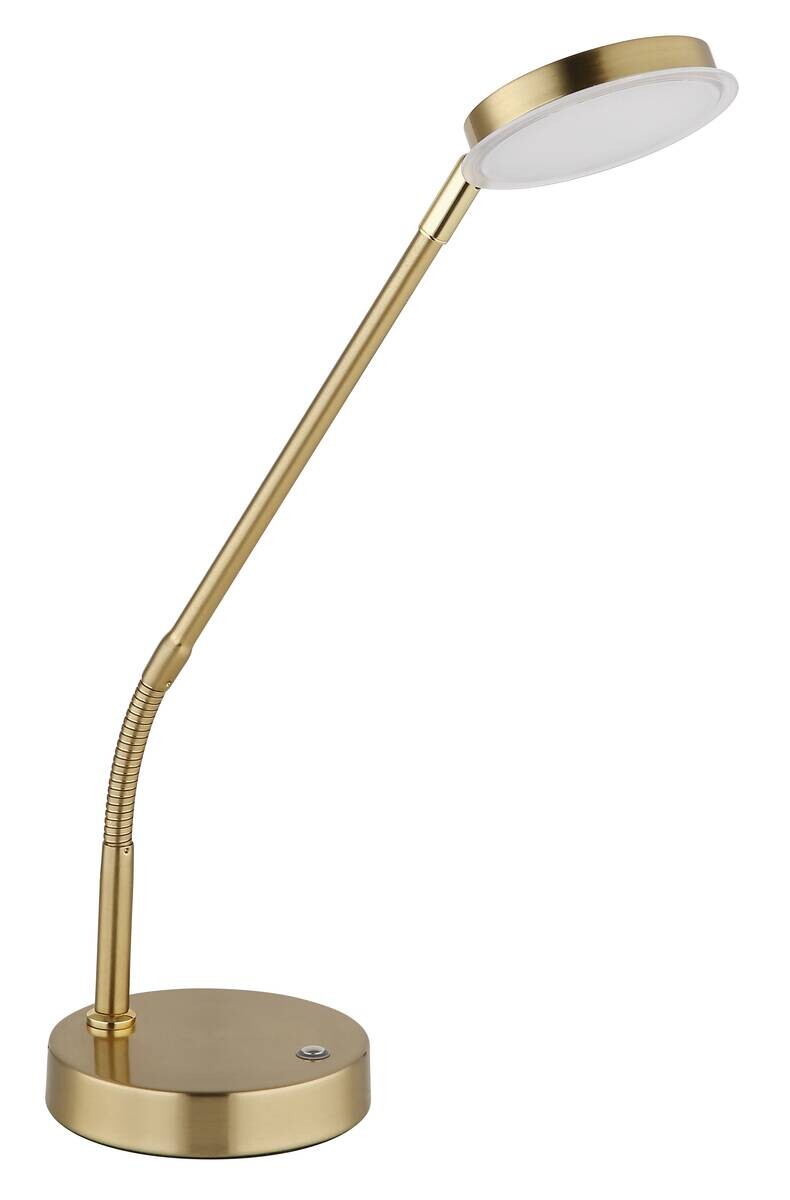 GLOBO Tischleuchte messing Metall B/H/L: ca. 13x53,5x43 cm 1 Brennstellen