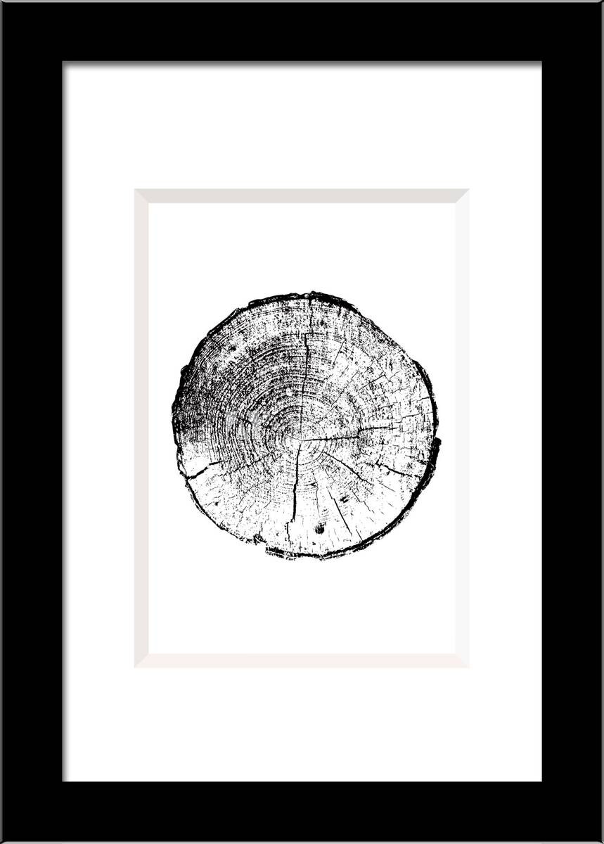 Bilderrahmen schwarz Holz B/L: ca. 10x15 cm