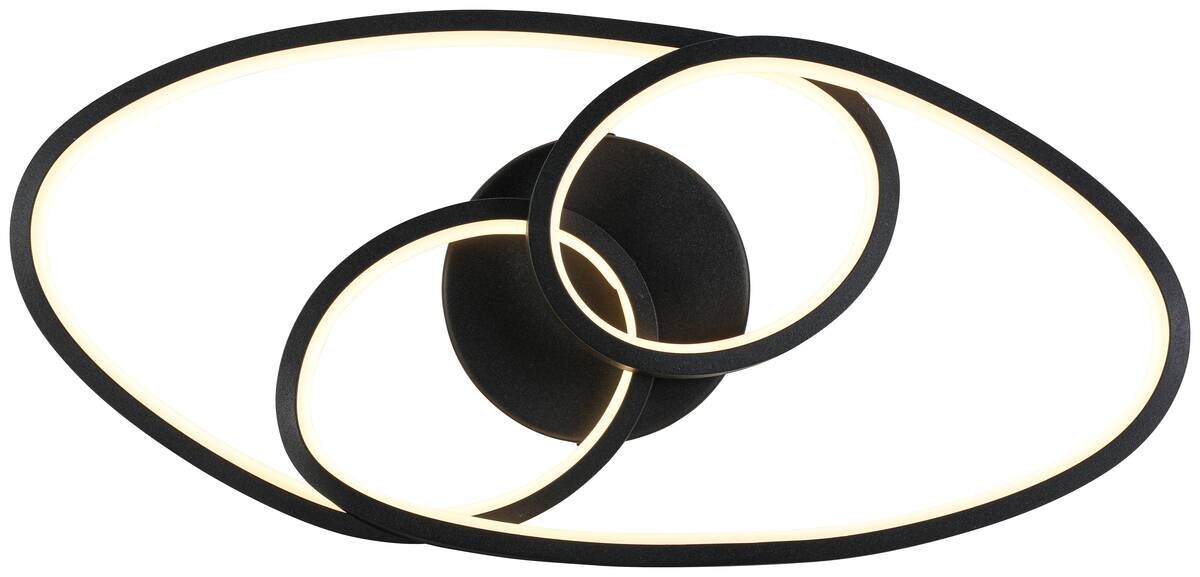 Nolo LED-Deckenleuchte Dual schwarz Metall B/H/L: ca. 21x8x45 cm