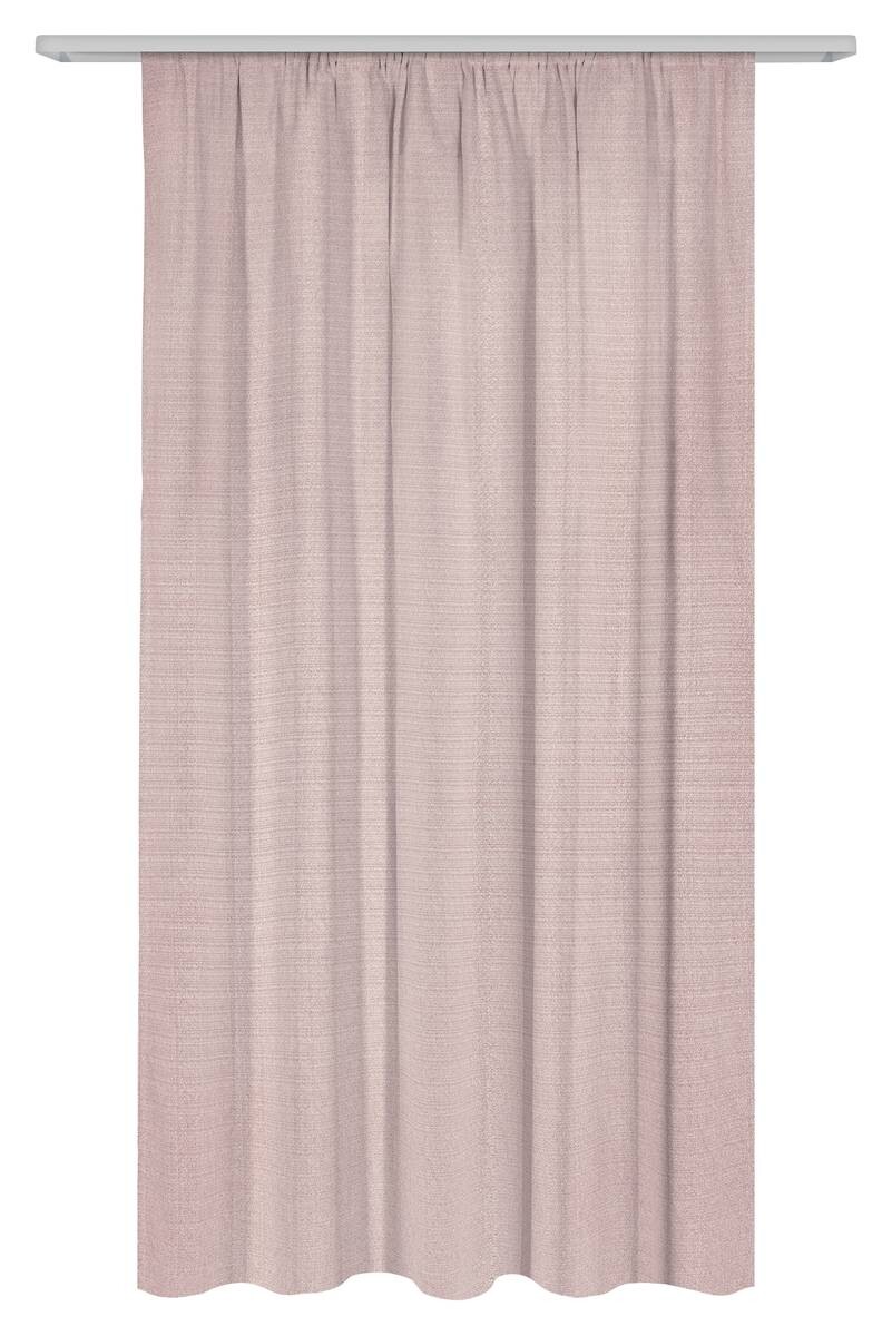 Dekovorhang Leo rosa 100% Polyester B/L: ca. 135x170 cm