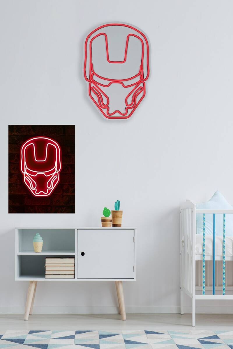 Opviq LED-Wandleuchte rot PVC B/H/T/L: ca. 24x35x3x24 cm