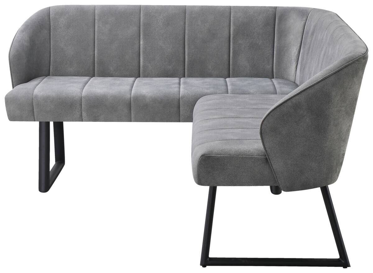 Eckbank Sven grau B/H/T: ca. 187x81,5x155 cm