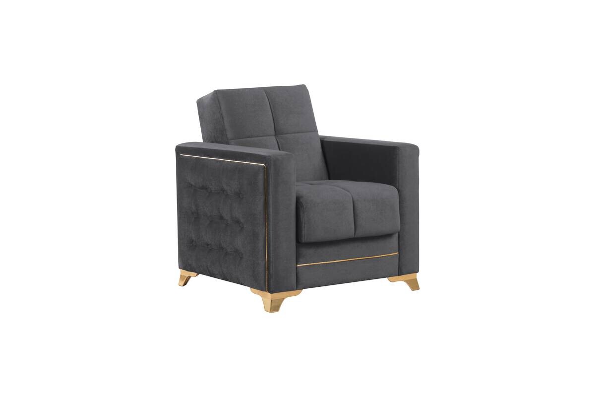 Sofa 3-2-1 Cavana grau Microfaser