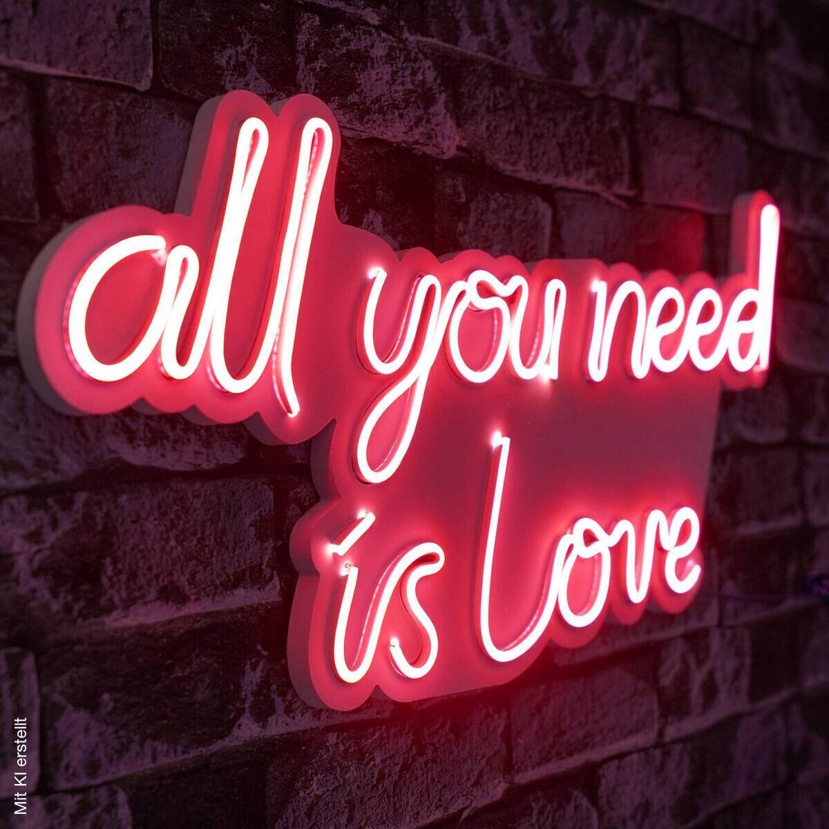 Opviq LED-Wandleuchte rot PVC B/H/T/L: ca. 60x32x2x60 cm