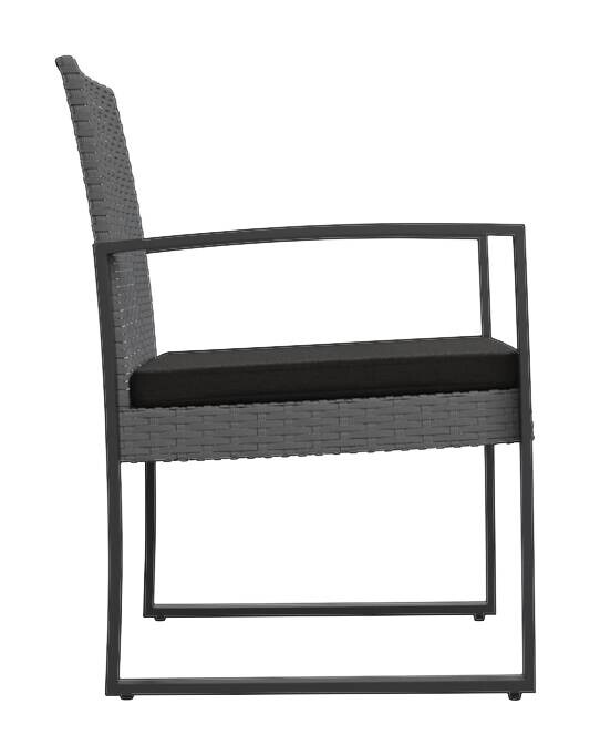 vidaXL Gartensessel anthrazit Kunststoff B/H/L: ca. 57x77,5x54,5 cm