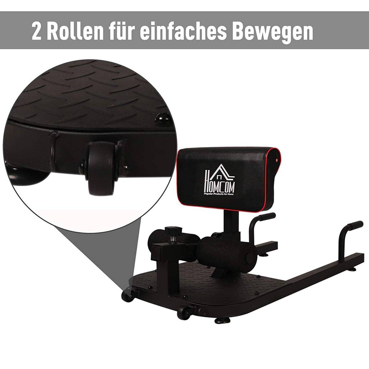 HOMCOM Trainingsgerät schwarz Stahl