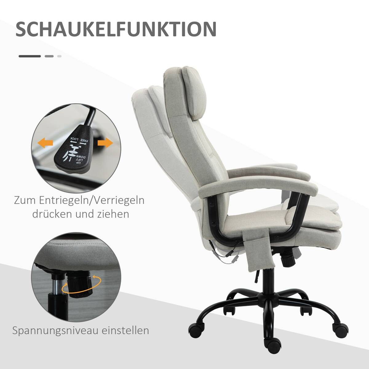 Drehstuhl 921-308BG beige