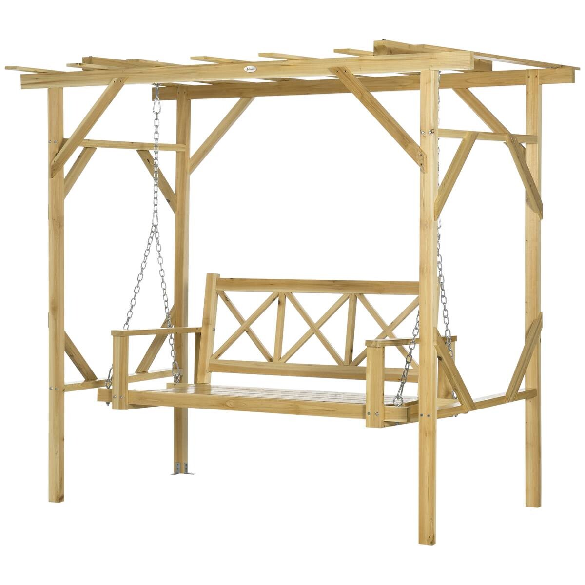 Outsunny Hollywoodschaukel mit Pergola