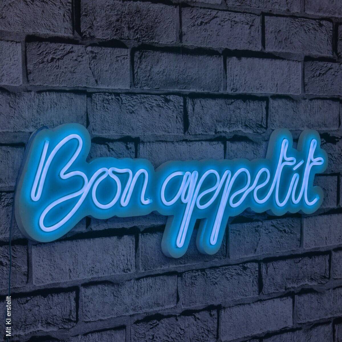 Opviq LED-Wandleuchte blau PVC B/H/T/L: ca. 60x18x2x60 cm