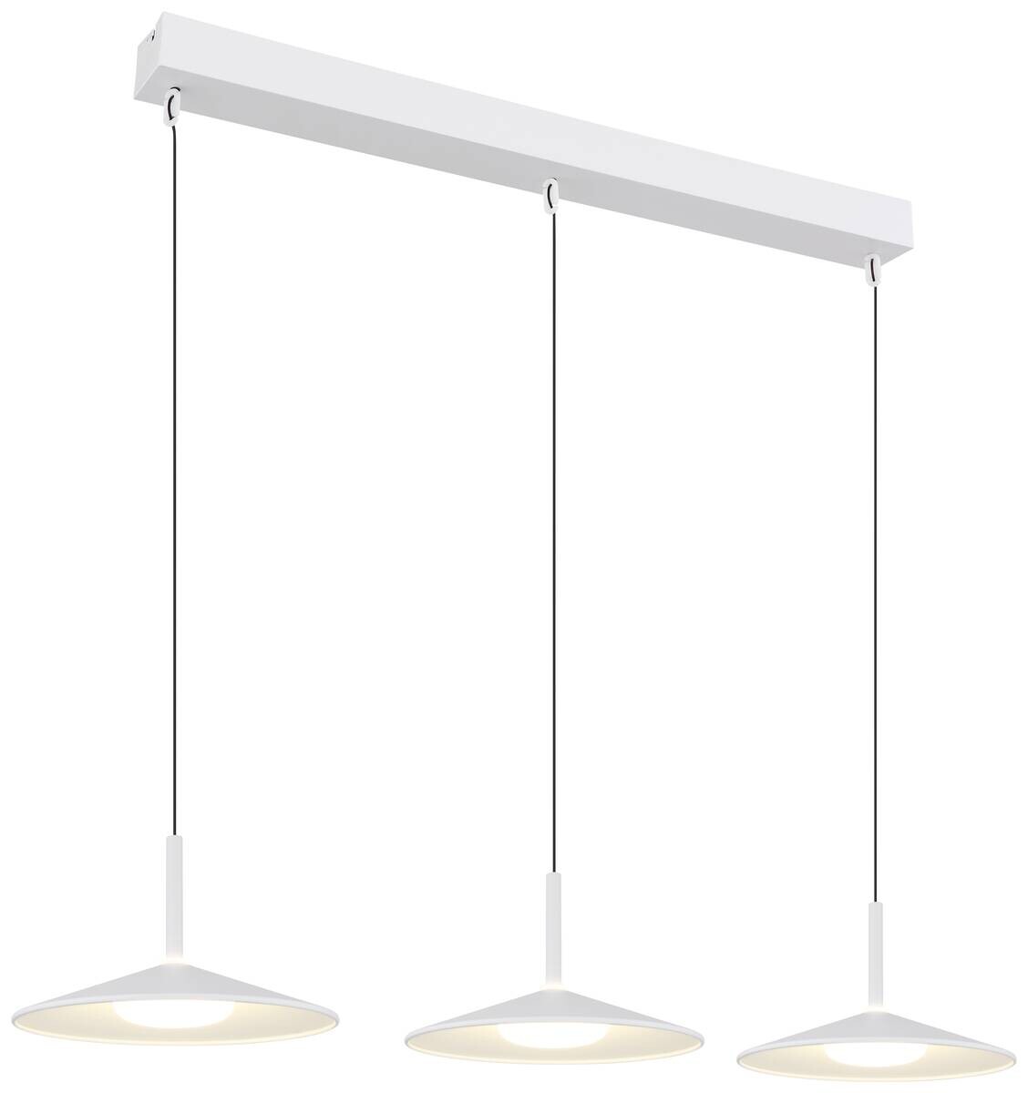GLOBO LED-Hängeleuchte Opal transparent weiß PVC Acryl Metall B/H/L: ca. 25x180x95 cm 1 Brennstellen