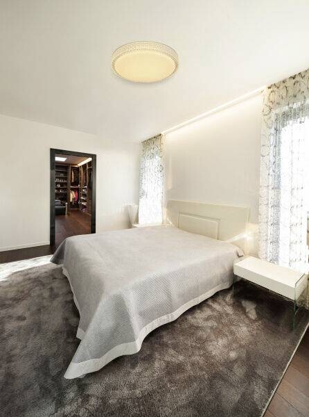 GLOBO Deckenleuchte Ovi weiß Opal klar Metall Acryl H/D: ca. 9x40 cm