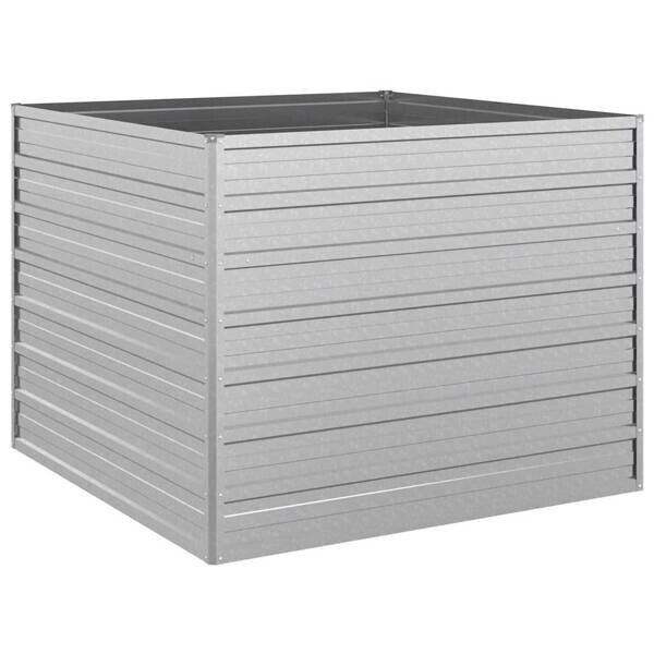 Garten-Hochbeet silber Stahl B/H/L: ca. 100x77x100 cm