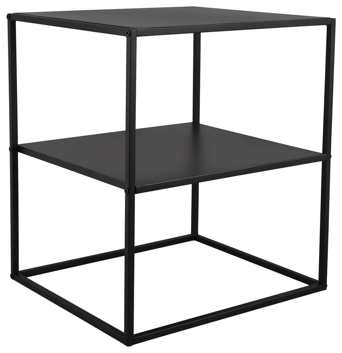 Beistelltisch Chloe schwarz lackiert Metall B/H/T: ca. 40x51x45 cm