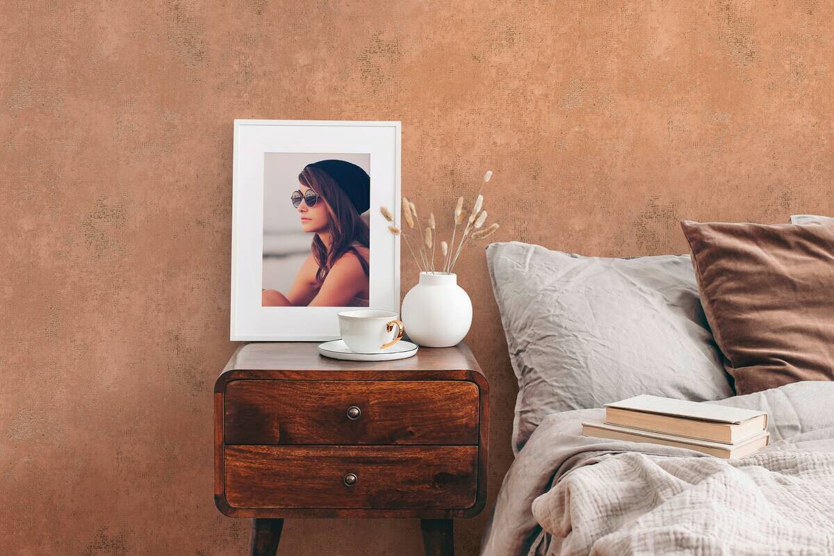 A.S.Creation Vliestapete orange braun B/H/D: ca. 53x1005x9,2 cm