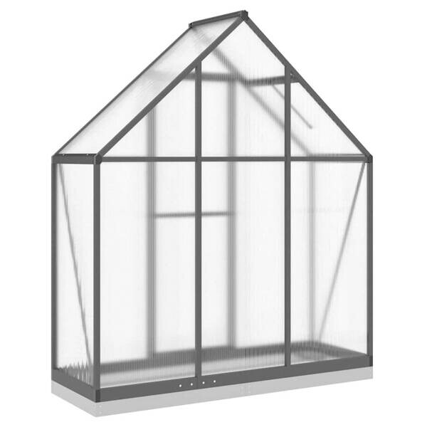 Gewächshaus anthrazit B/H/L: ca. 58x202x169 cm