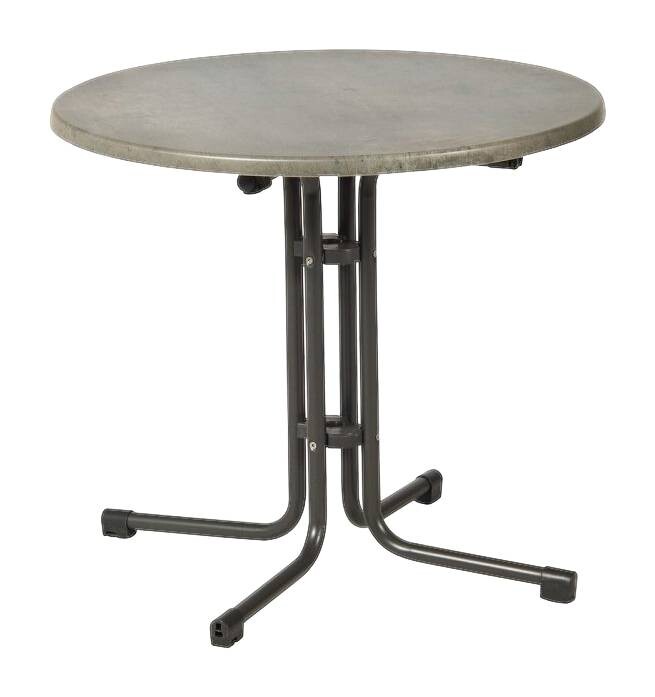 Acamp Gartentisch Piazza anthrazit Stahl H/D: ca. 72x80 cm