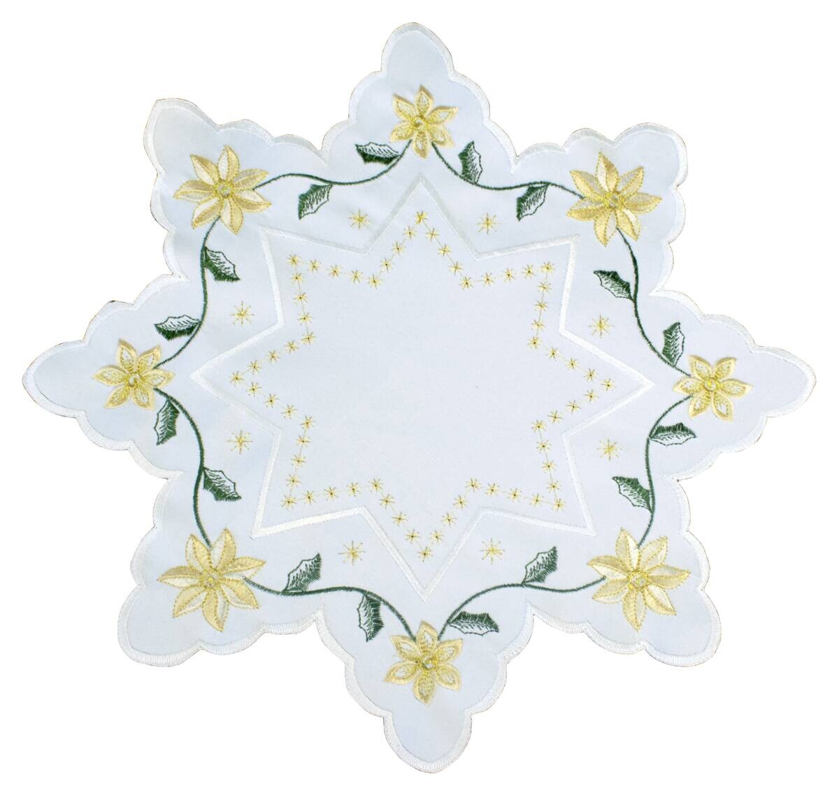Deckchen sortiert Polyester D: ca. 40 cm