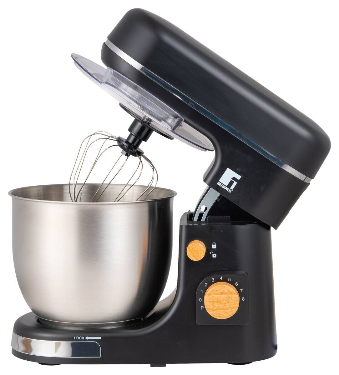 BERGNER Standmixer silber schwarz Edelstahl B/H/L: ca. 23x33,7x38 cm