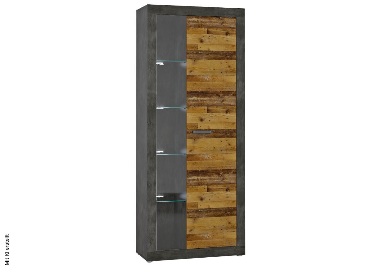 Standvitrine Kassel B/H/T: ca. 78x192x35 cm