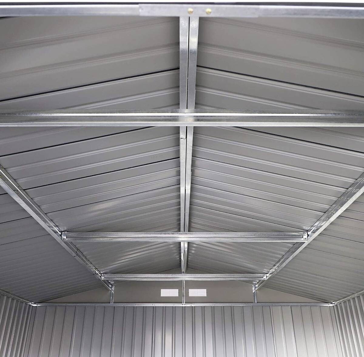 Outsunny Gartenschrank grau Stahl B/H/T: ca. 340x200x382 cm