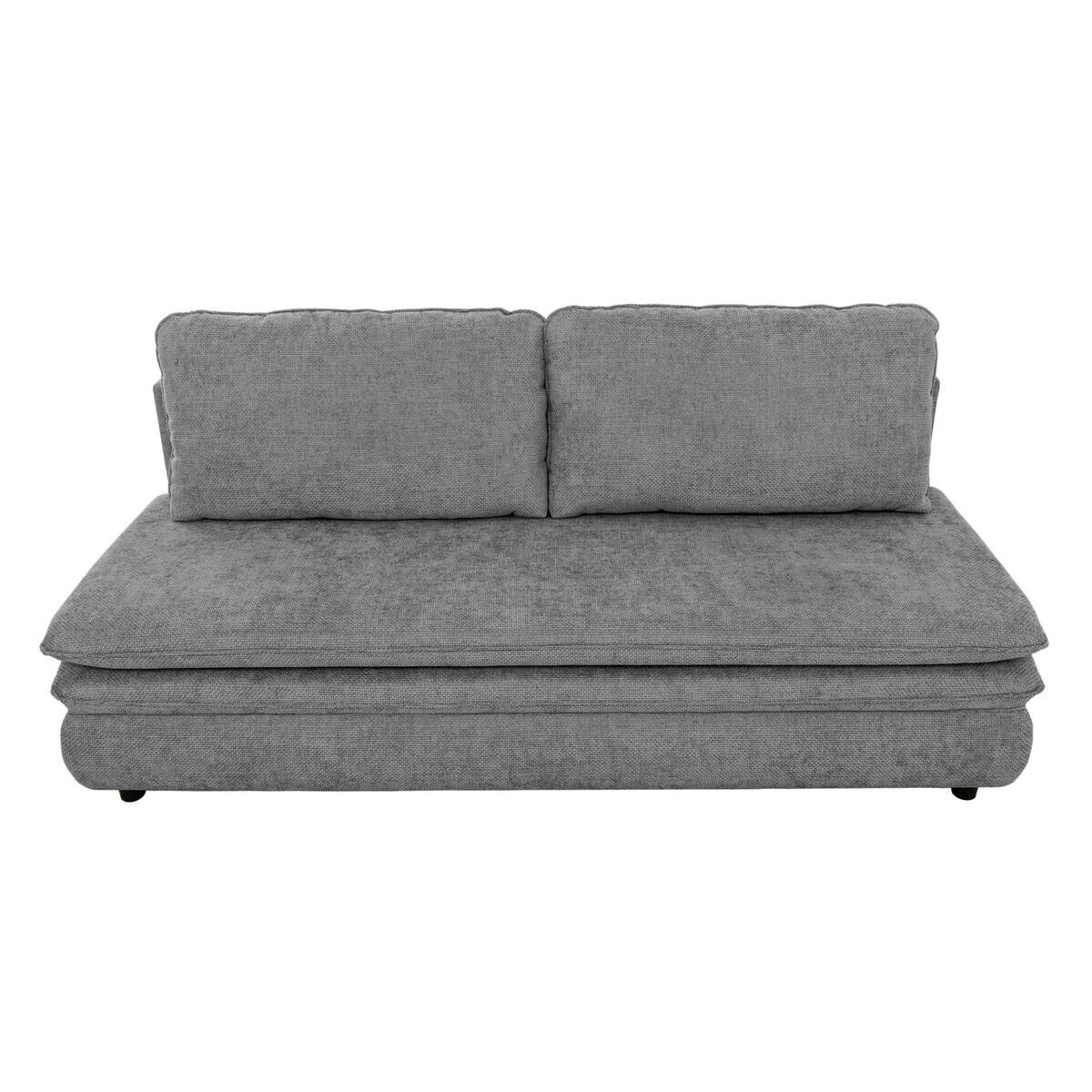 Schlafsofa grau Microfaser B/H/T: ca. 200x89x85 cm