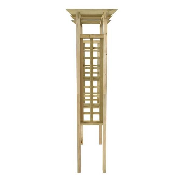Gartenbogen braun B/H/T/L: ca. 60x220x60x110 cm
