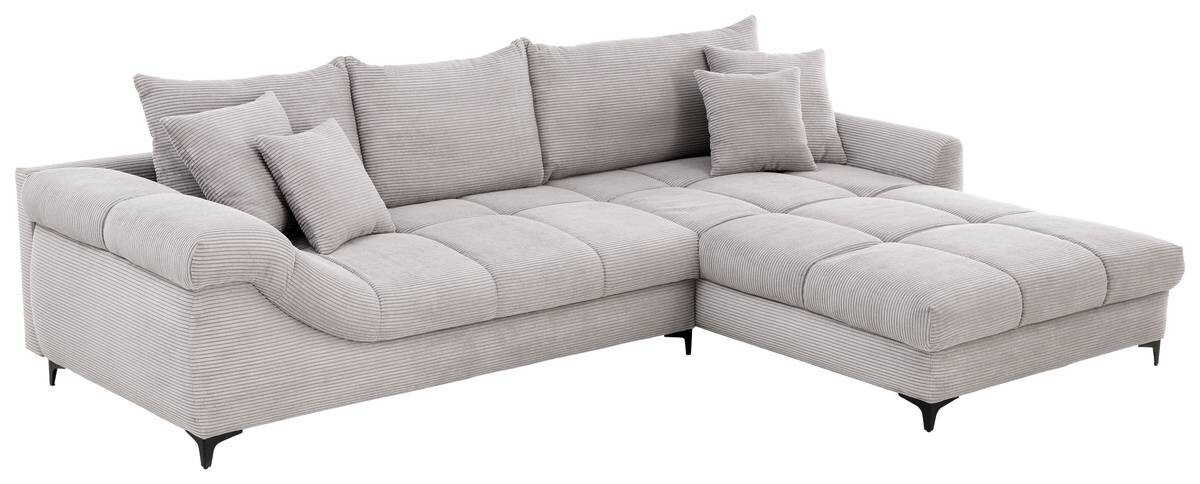 Ecksofa grau Microfaser B/H/T: ca. 332x96x227 cm