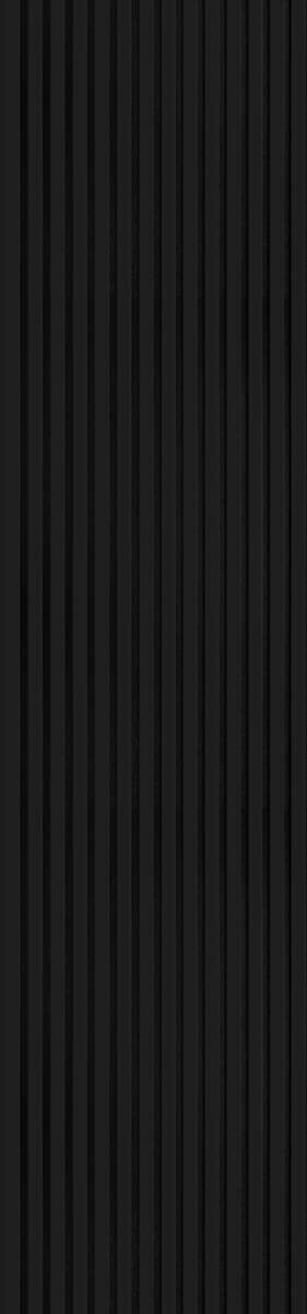 Wand- und Akustikpaneel mattschwarz L/B/H: ca. 240x56,1x1,9 cm pro Stück