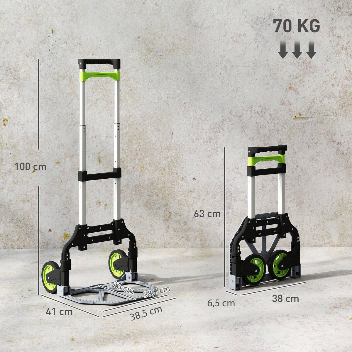 HOMCOM Sackkarre