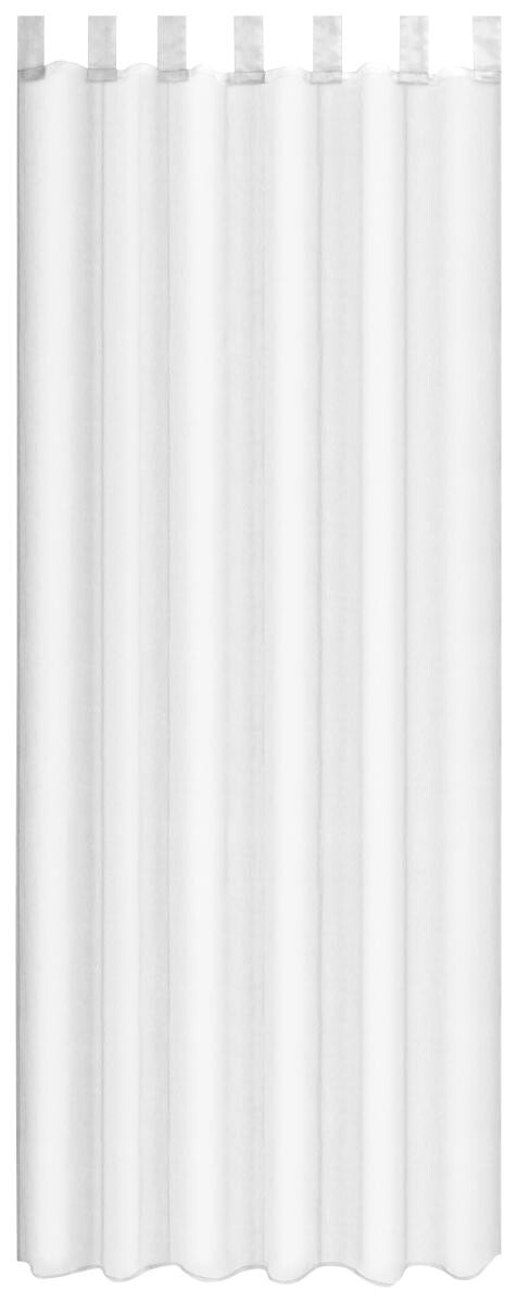 Sensation Schlaufenvorhang Look weiß 50% Polyamide, 50% Polyester B/L: ca. 140x235 cm