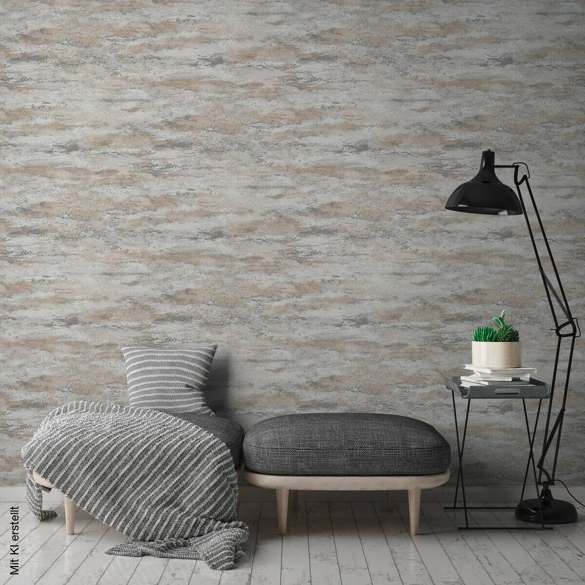 A.S.Creation Vliestapete Attractive 2 Putzoptik creme B/L: ca. 53x1005 cm