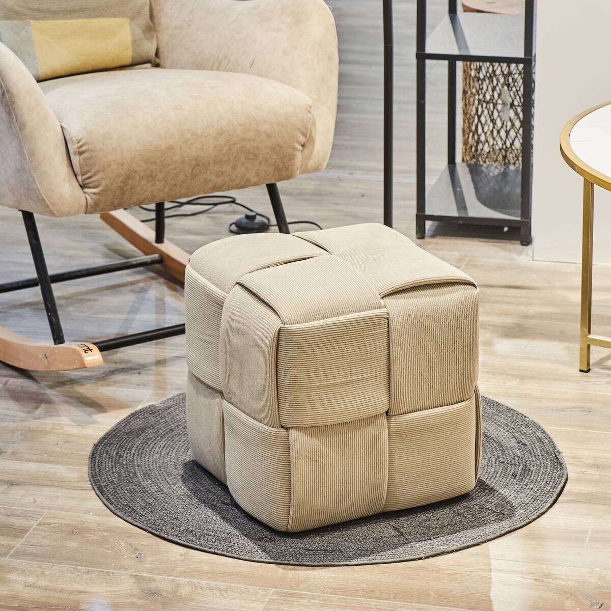 POCOline Sitzhocker taupe