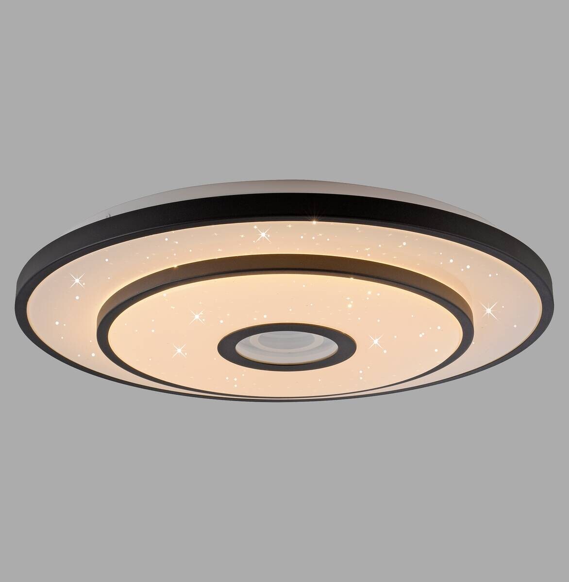 Just Light LED-Deckenleuchte Turanus schwarz H/D: ca. 7,5x50 cm