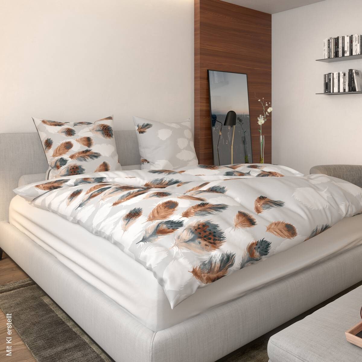 Baumwoll Partner Bettwäsche Renforce silber 100% Baumwolle B/L: ca. 200x200 cm | silber | 200,00/200,00 cm