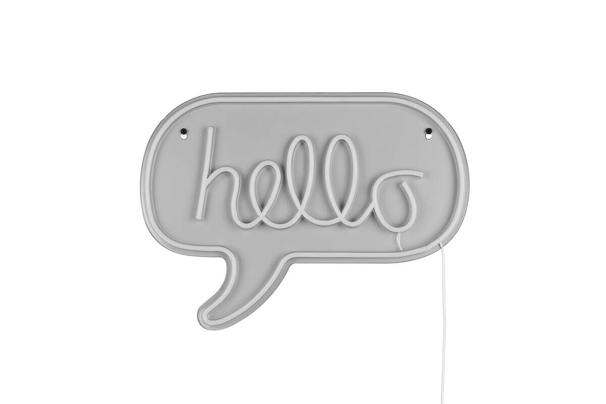 Reality LED-Wandleuchte Hello B/L: ca. 43x31 cm