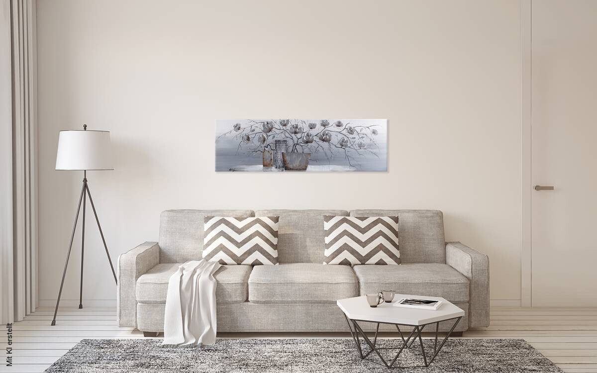 Bönninghoff Ölgemälde Blumen B/L: ca. 40x120 cm