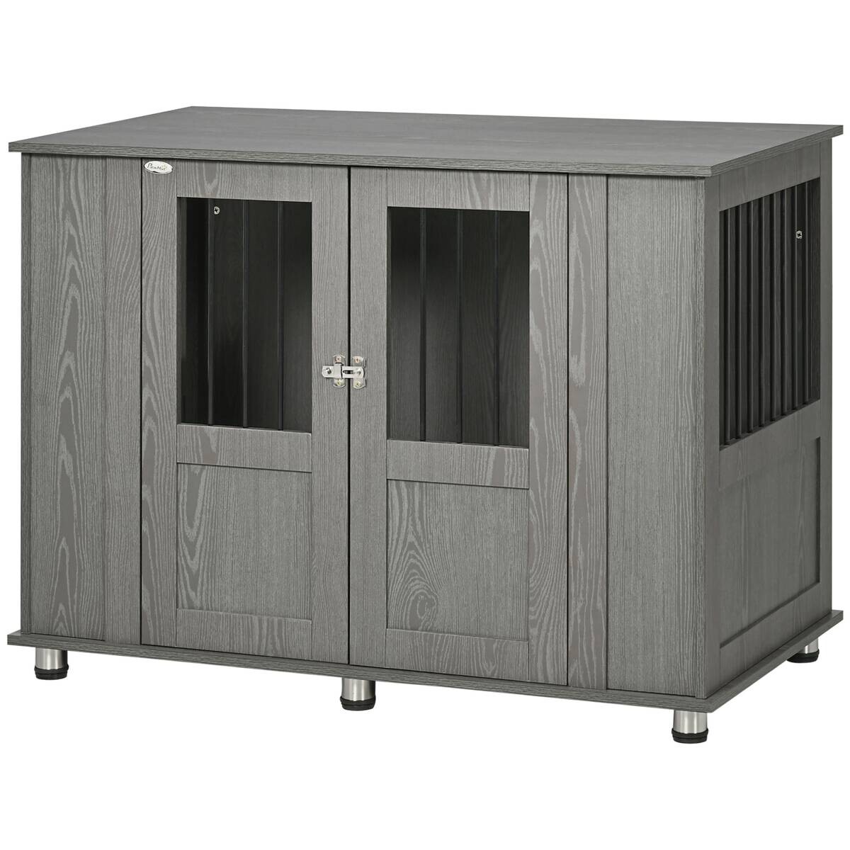 PawHut Hunde-Zubehör grau Spanplatte B/H/L: ca. 60x116x87 cm